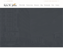 Tablet Screenshot of kwjoneslaw.com